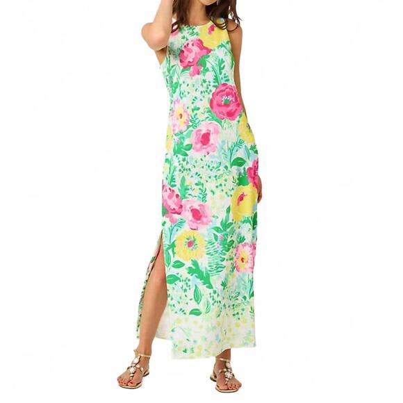 LILLY PULITZER Dresses & Skirts - NEW LILLY PULITZER melodie maxi dress in multi poppy party engineered knit maxi